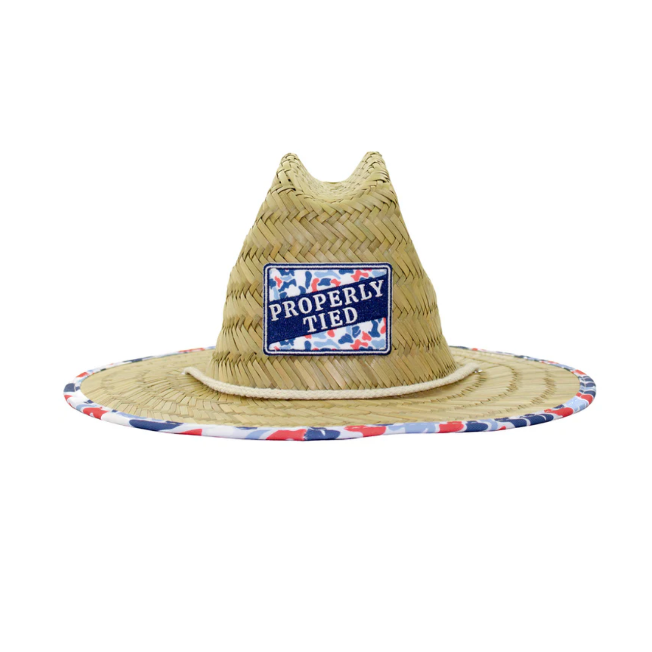Properly Tied Cabo Straw Hat - Americana Camo