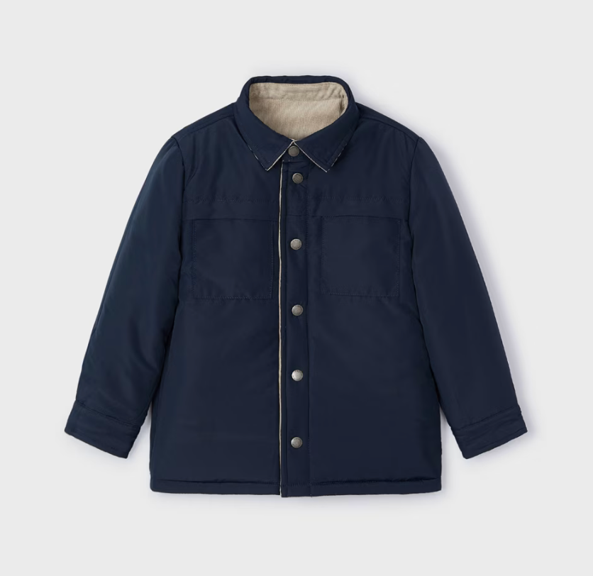 Mayoral Boys Stone Navy Reversible Jacket