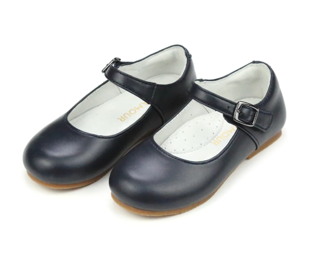 L'Amour Rebecca Dressy Flat - Navy