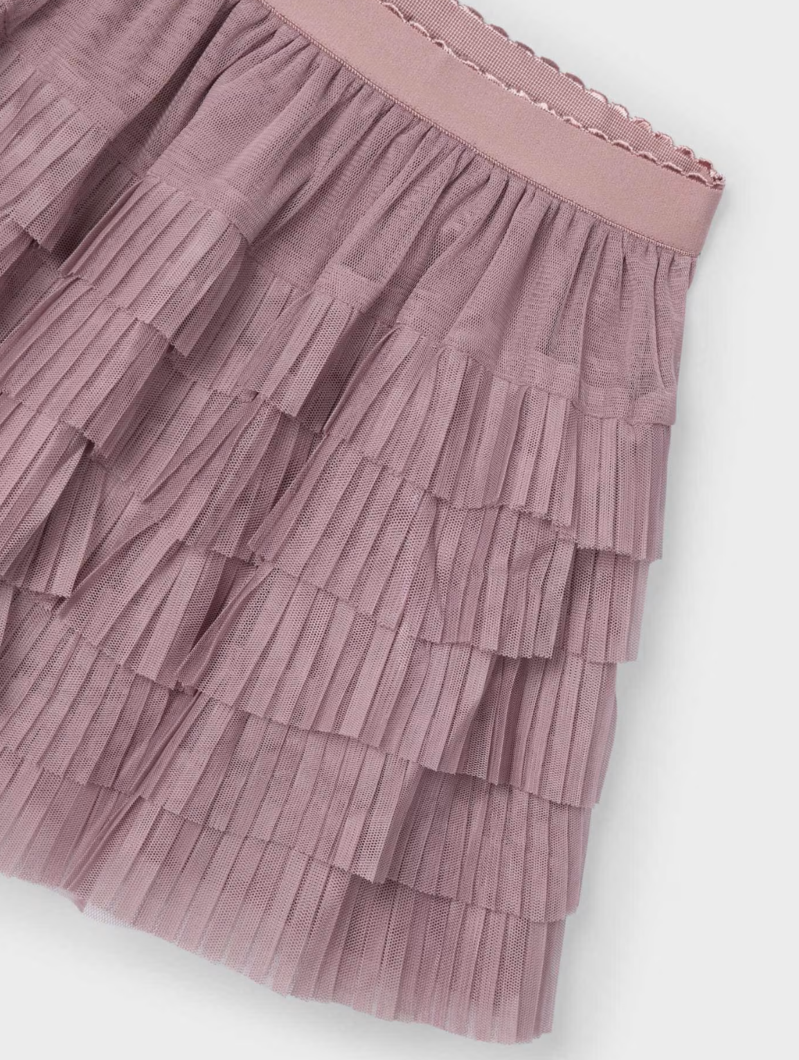 Mayoral Girls Dusty Rose Pleated Tulle Skirt