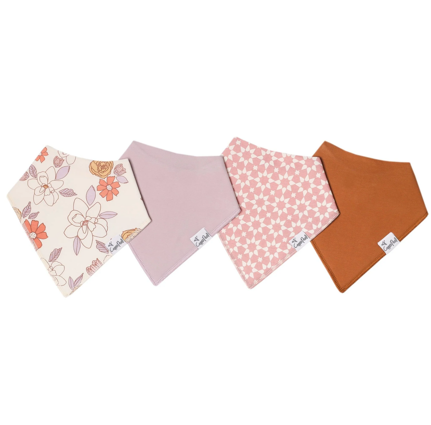 Copper Pearl Baby Bandana Bibs