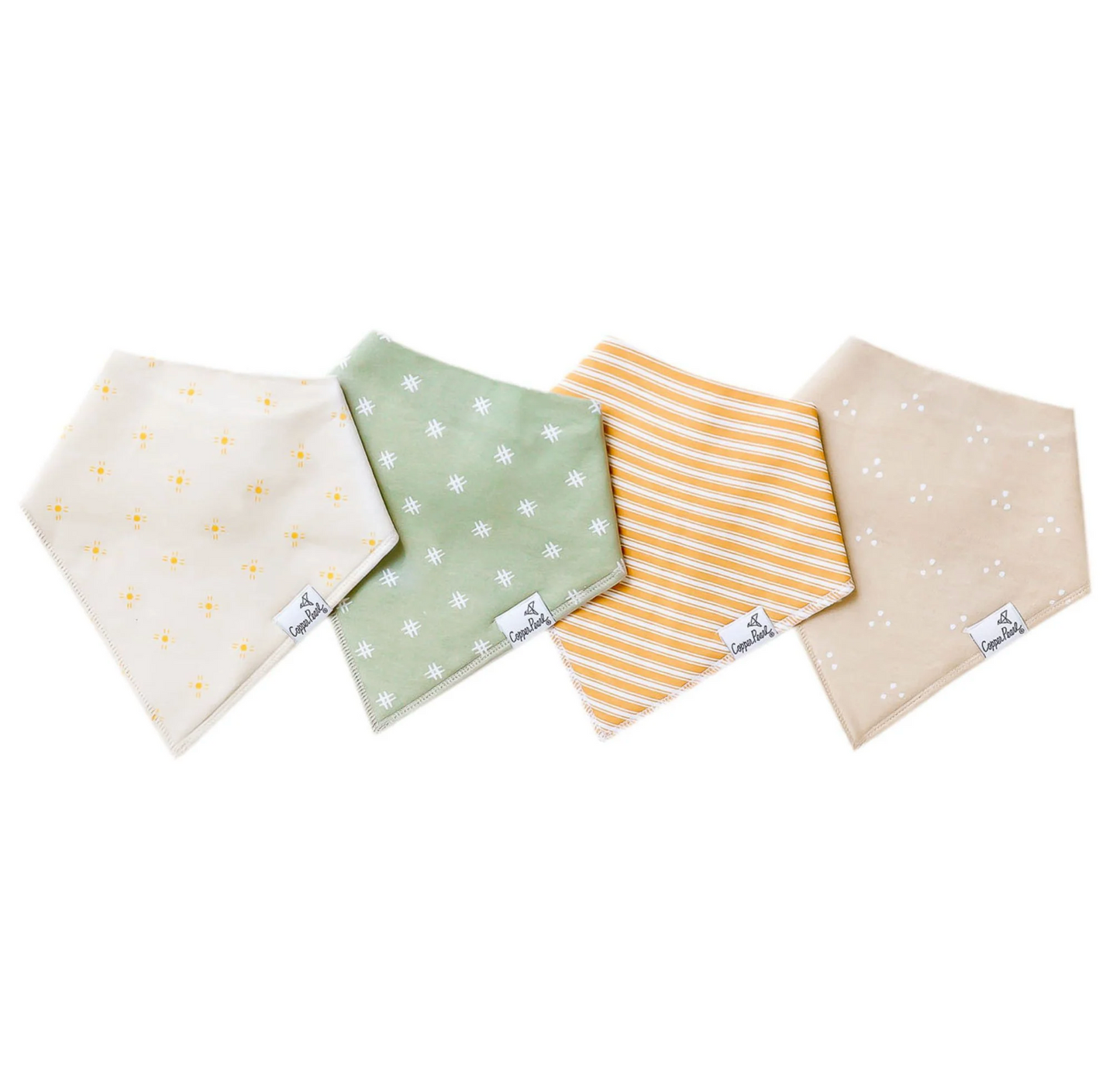 Copper Pearl Baby Bandana Bibs