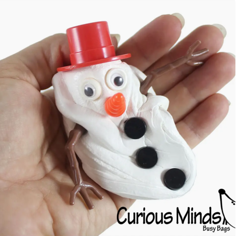 Melting Snowman Putty Slime
