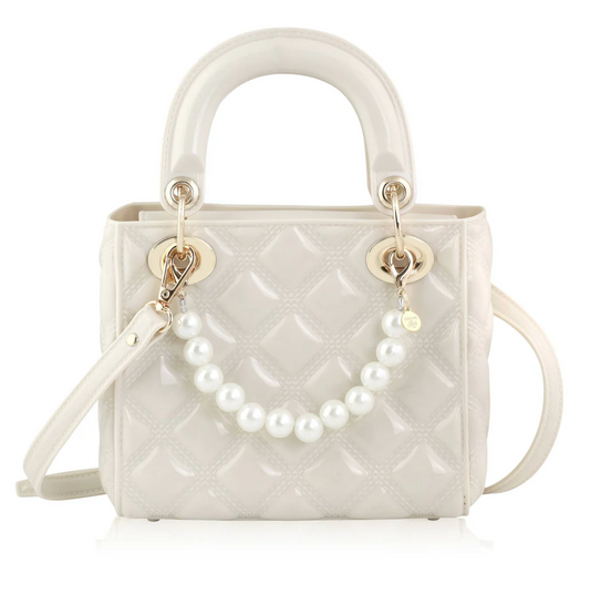 Carrying Kind Ivory Pearl Purse