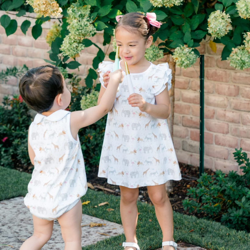 The Proper Peony Party Animals Sleeveless Dress
