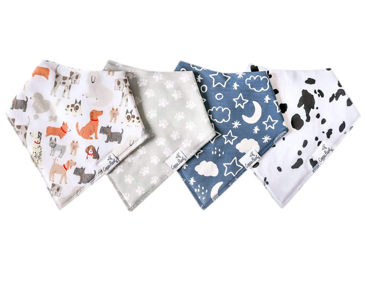 Copper Pearl Baby Bandana Bibs