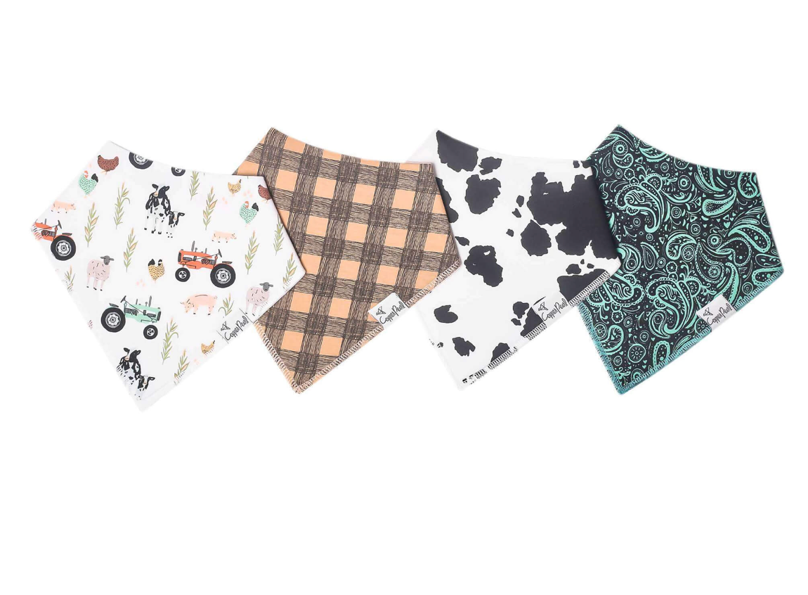 Copper Pearl Baby Bandana Bibs