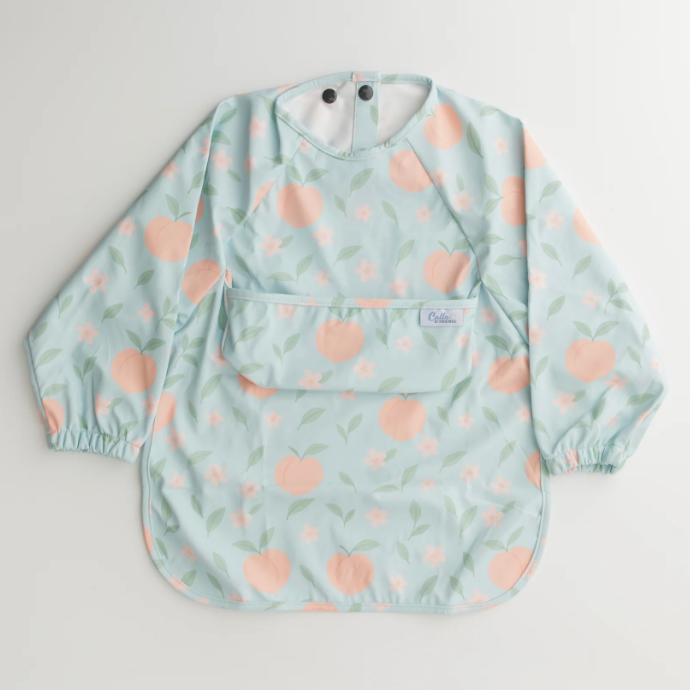Calla & Friends Peach Blossom Grayson Long Sleeve Bib