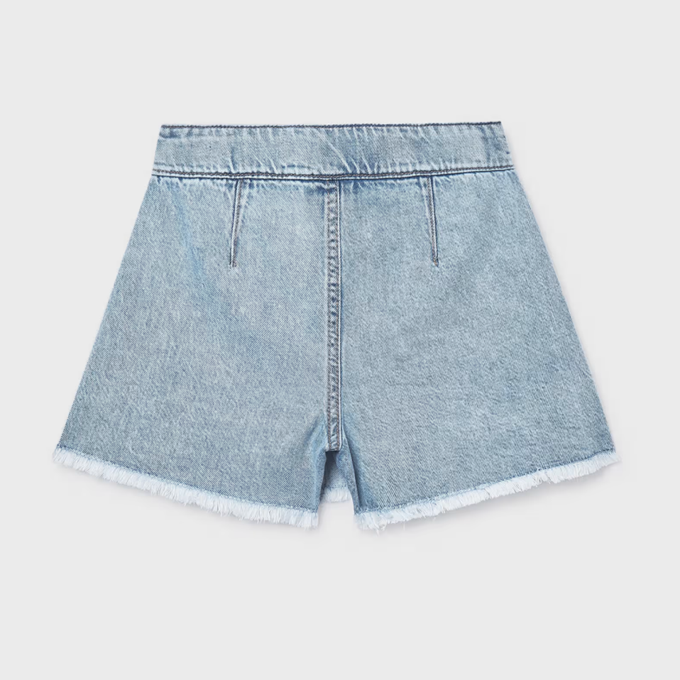 Mayoral Tween Light Wash Denim Skort