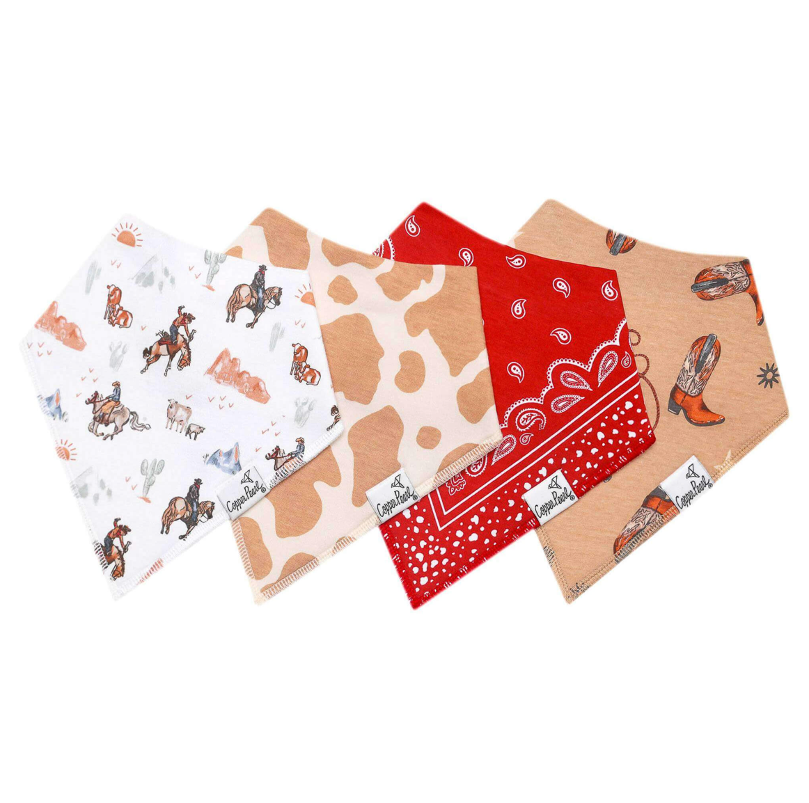 Copper Pearl Baby Bandana Bibs