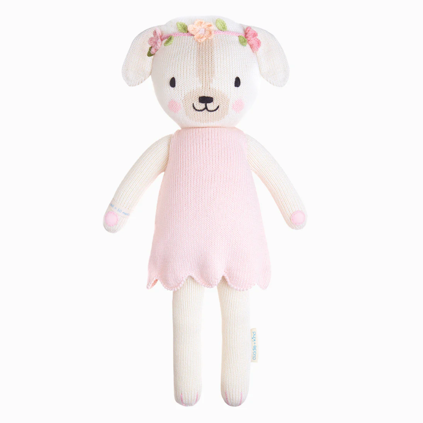 Cuddle + Kind Charlotte the dog hand-knit doll in 13-inch size