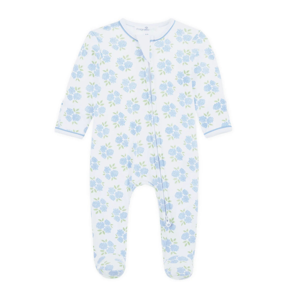 Magnolia Baby Dreamy Hydrangeas Zip Footie