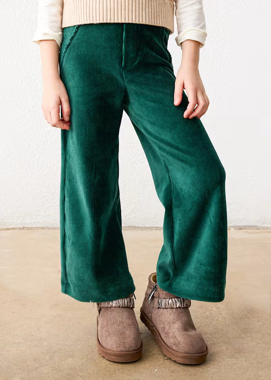 Mayoral Girls Green Corduroy Pants