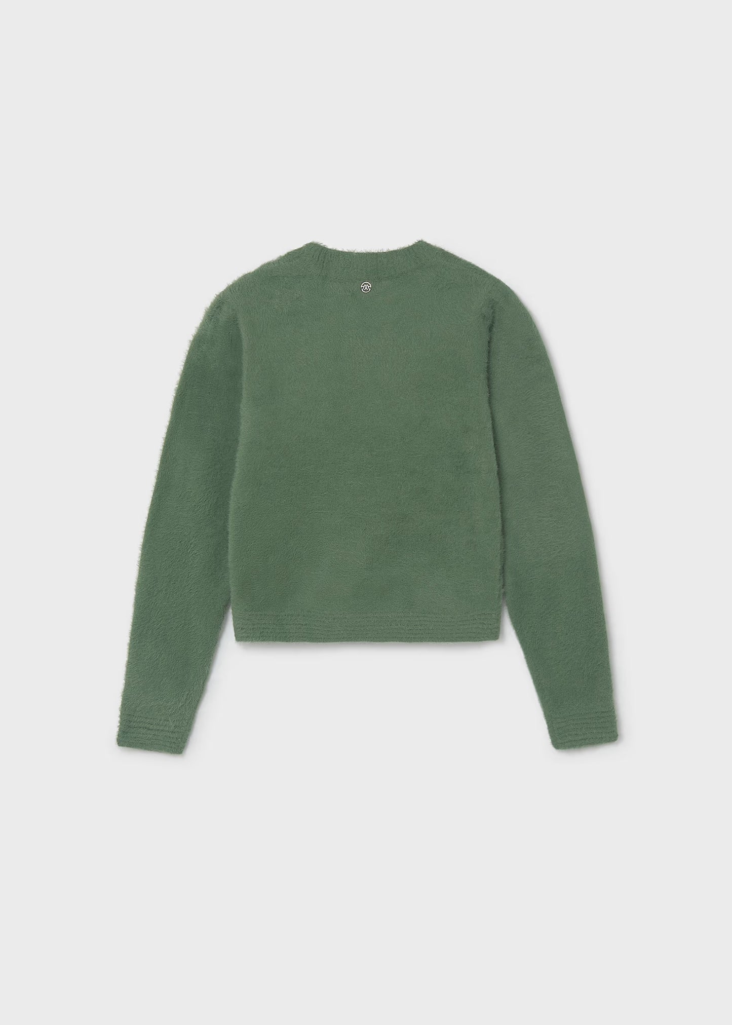 Mayoral Tween Girl Fuzzy Sweater In Mint