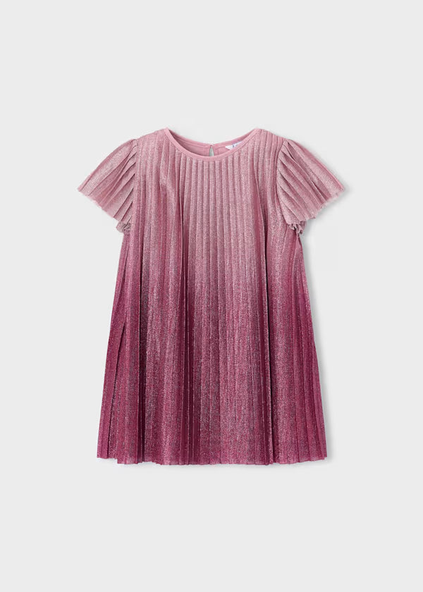 Mayoral Girl Pink Pleated Dress