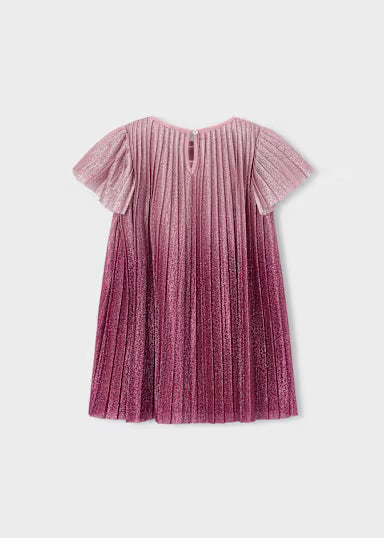Mayoral Girl Pink Pleated Dress