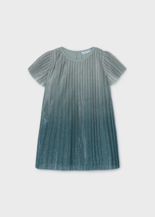 Mayoral Girl Green Pleated Dress