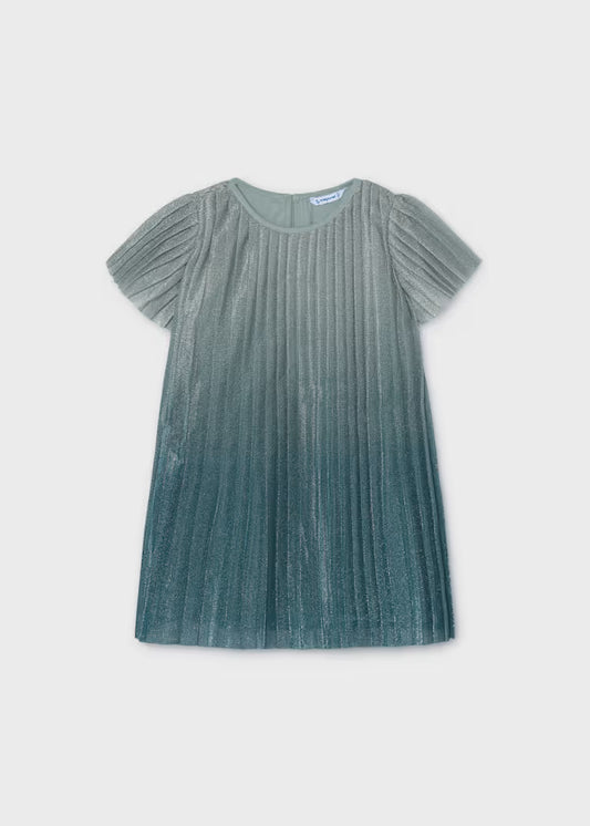 Mayoral Girl Green Pleated Dress