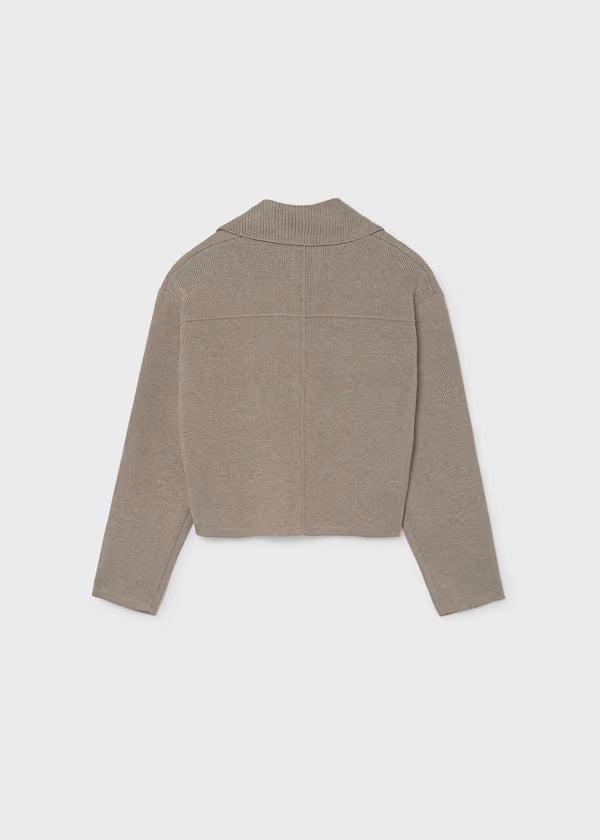 Mayoral Tween Brown Knit Jacket