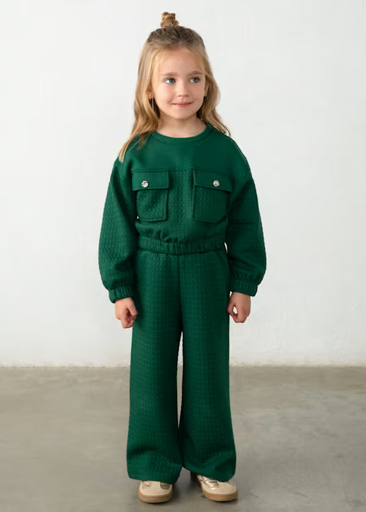 Mayoral Girls Green Sweatsuit