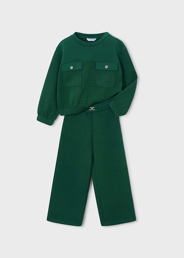 Mayoral Girls Green Sweatsuit