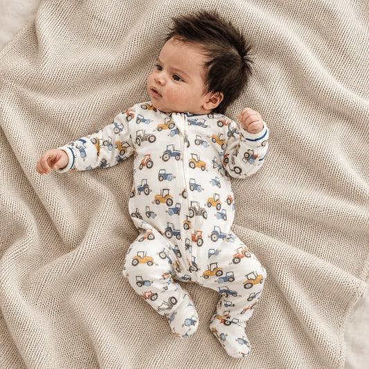 Luna & Arlo Harvest Haulers Zip Footie