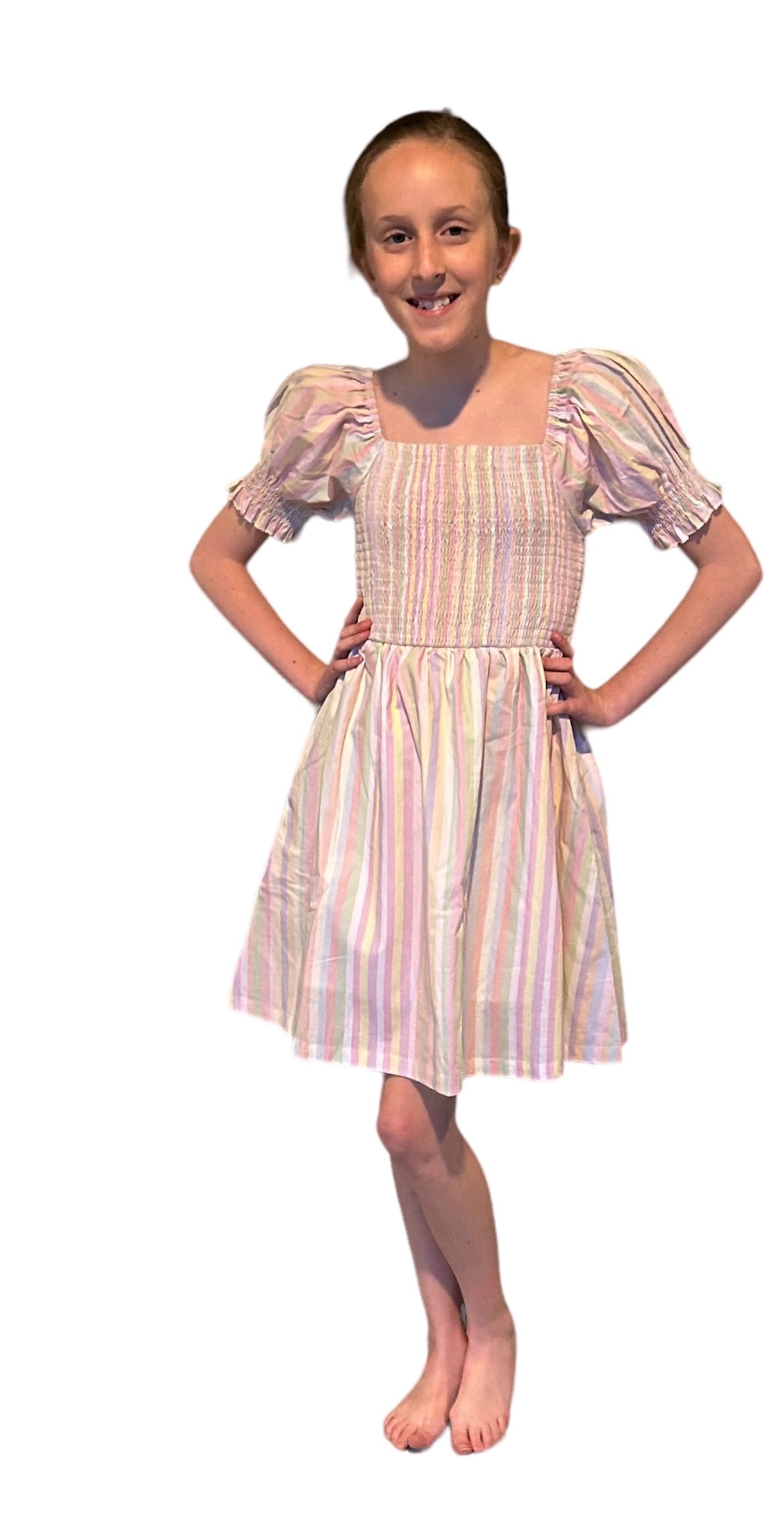 The Abigail Sherbert Stripe Dress - Girl