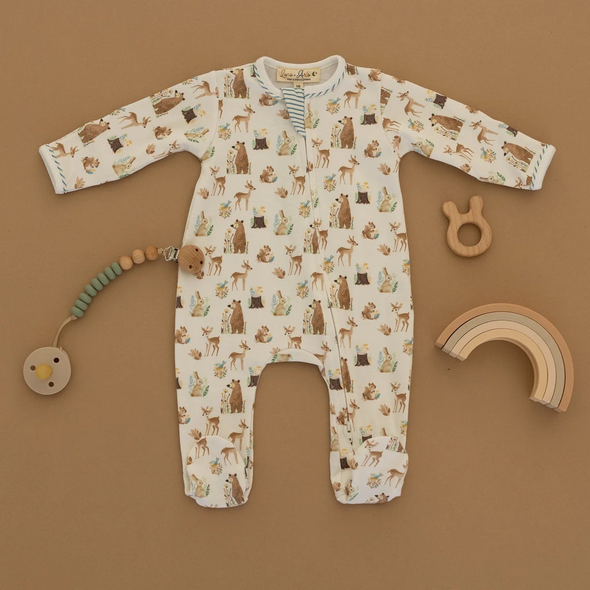 Luna & Arlo Kindred Woods Zip Footie