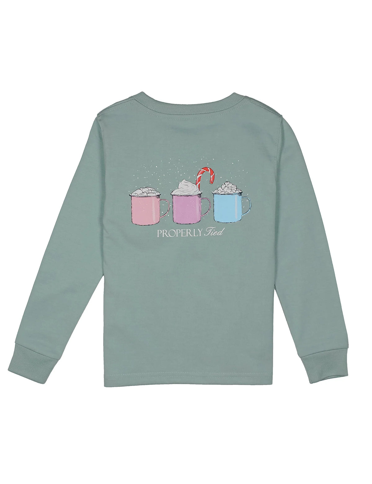 Properly Tied Girls Hot Chocolate LS Marine Mist
