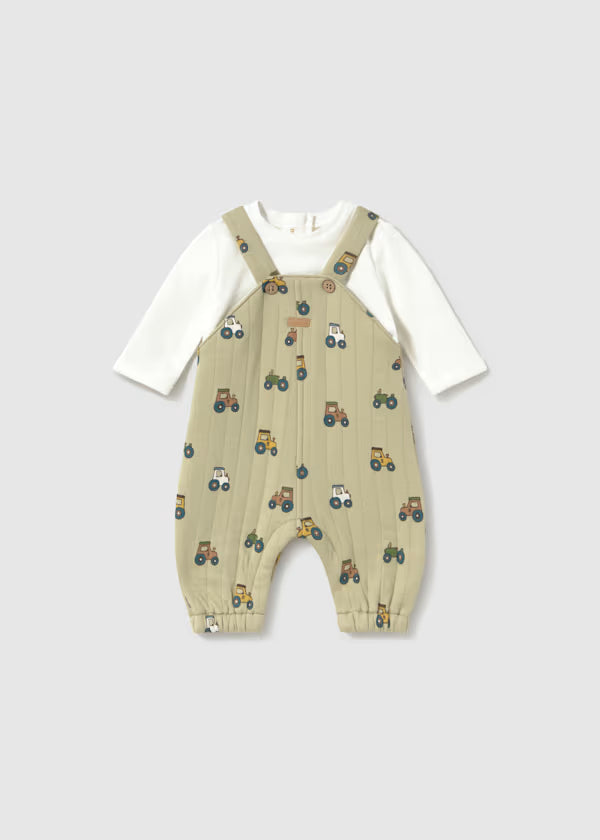Mayoral Baby Boy Tractor Romper