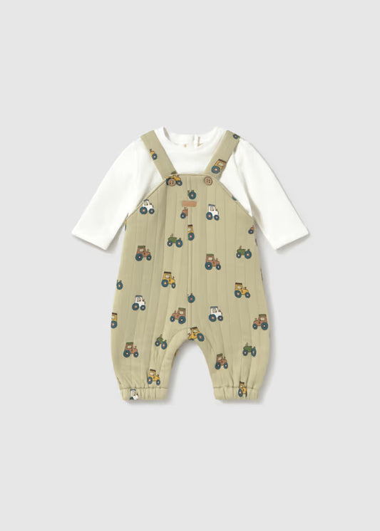 Mayoral Baby Boy Tractor Romper