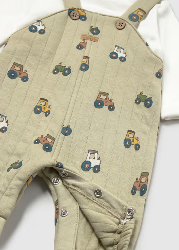 Mayoral Baby Boy Tractor Romper