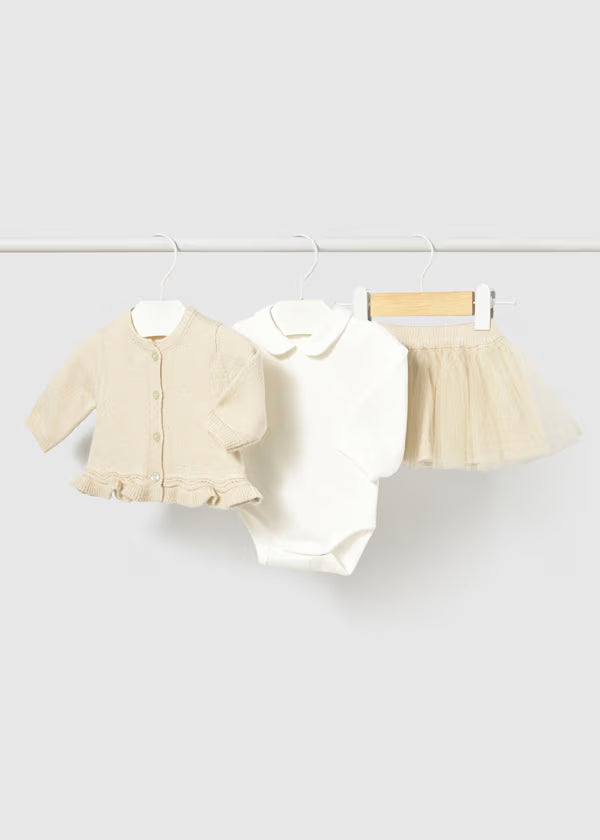 Mayoral Baby Tulle Knit Skirt Set