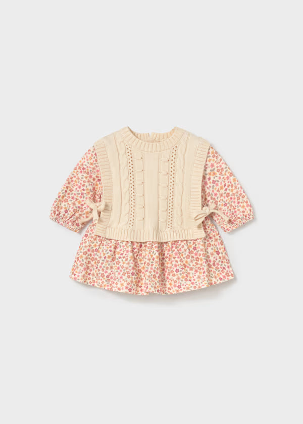 Mayoral Baby Floral Dress & Vest