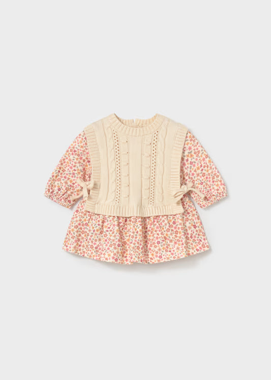 Mayoral Baby Floral Dress & Vest