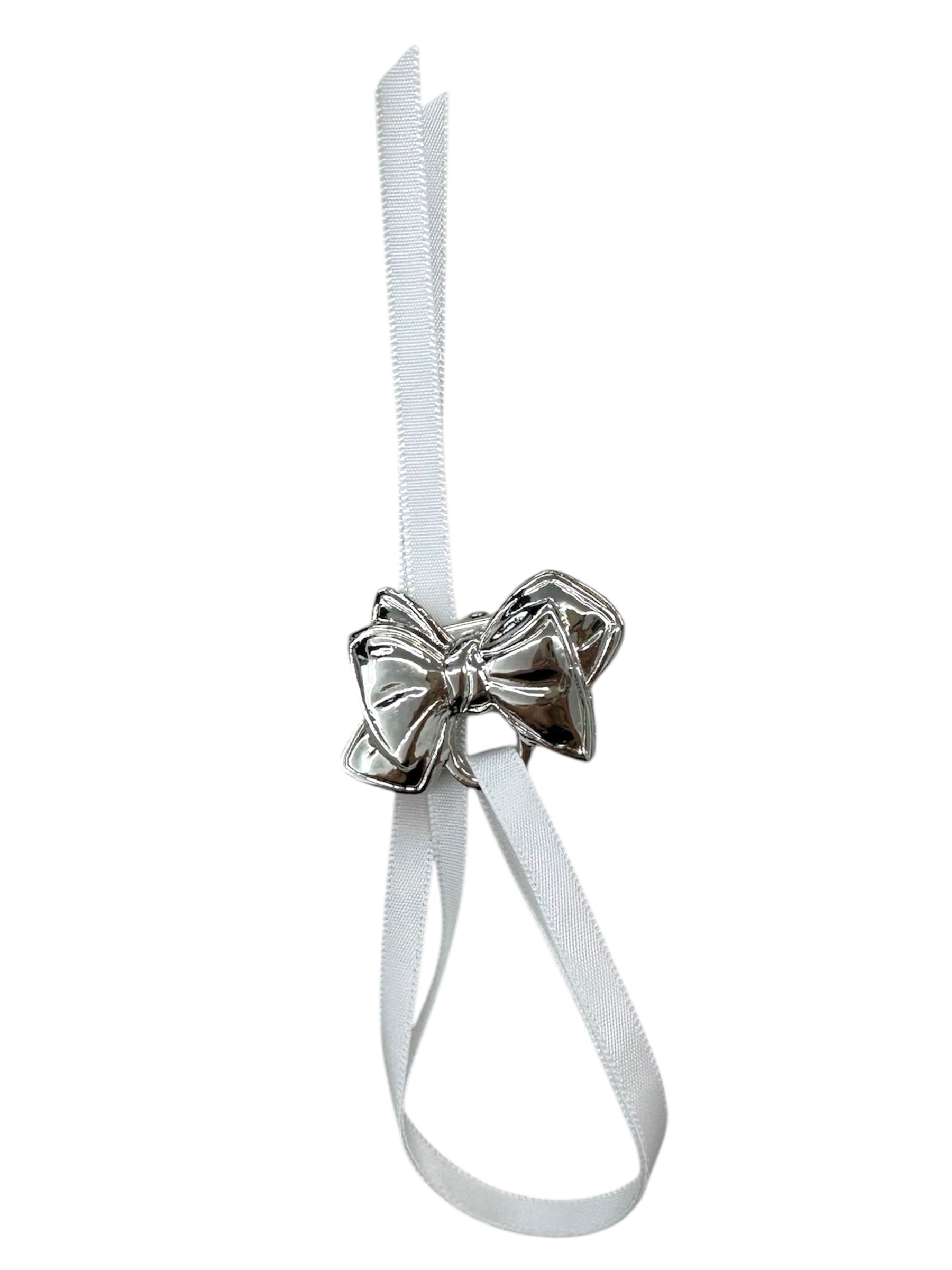 Neutral fabric pacifier clip with back clip and tie for baby