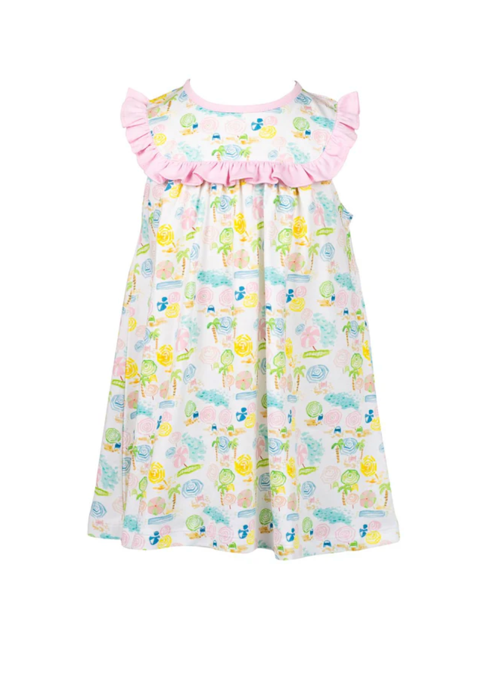 Proper Peony Ocean Club Dress in bright, summery colors with a classic silhouette