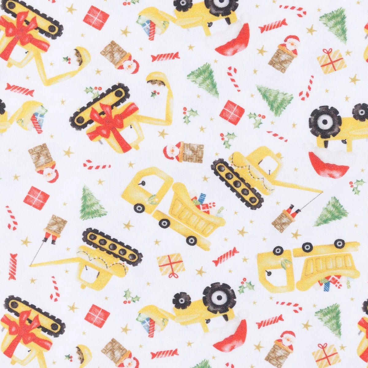 Luna & Arlo Santa's Construction Crew Zip Footie