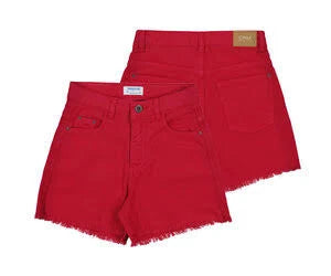 Mayoral Tween Red Denim Shorts
