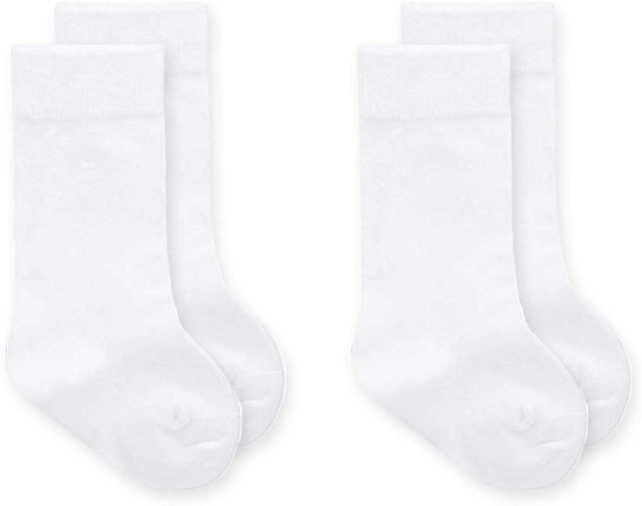 Jefferies Seamless Big Hug Knee High Socks- White 2PK