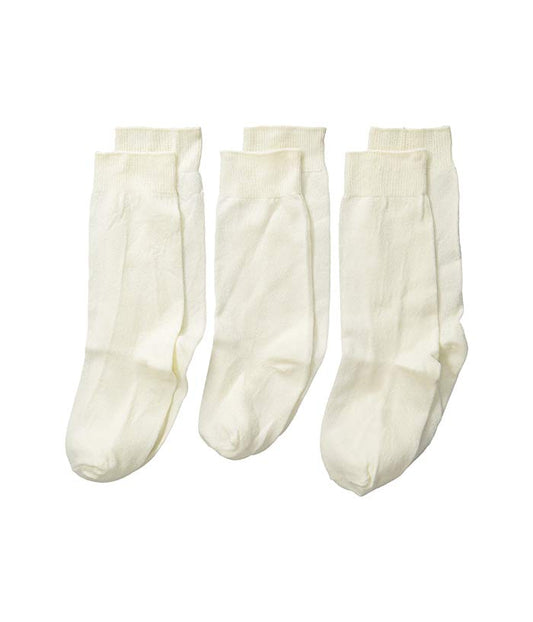 Jefferies High Class Nylon Knee Socks-Pearl White