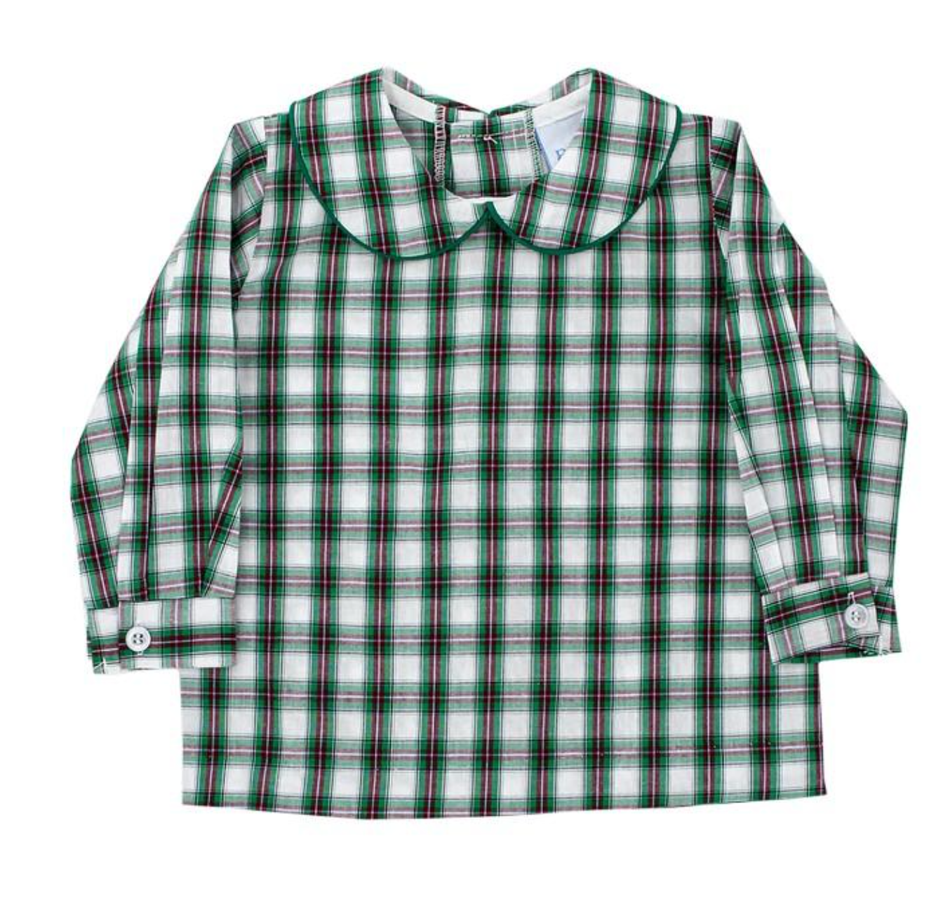 Bailey Boys Evergreen Plaid- Boys Piped Shirt
