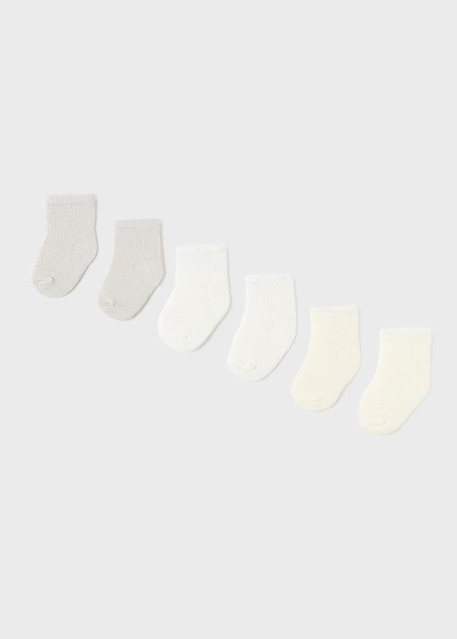 Mayoral 6 Pack Newborn Socks - Gender Neutral