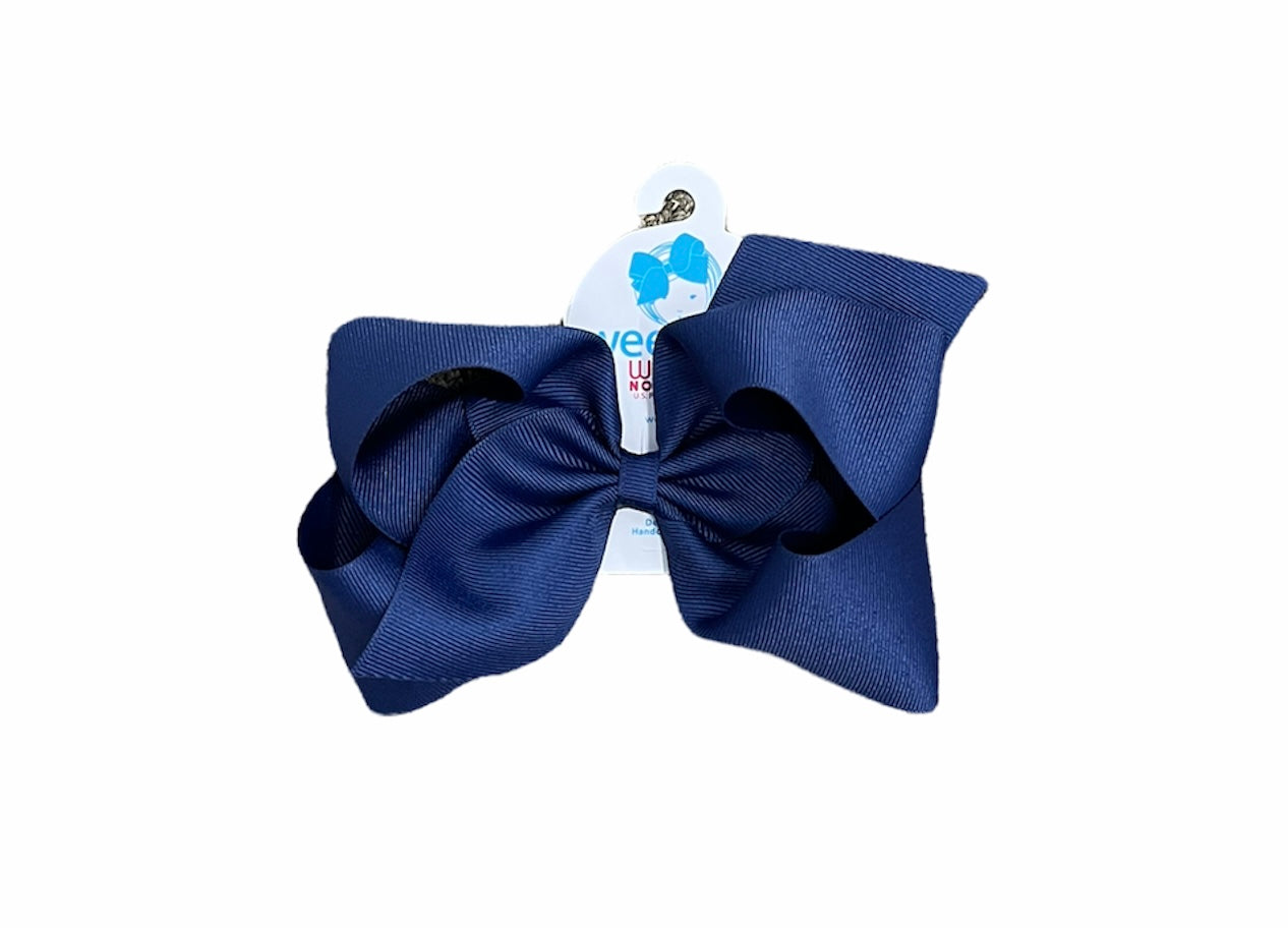 Wee Ones Hair Bows Light Navy LNY